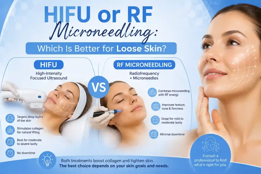Lost the Weight but Not the Loose Skin? What You Should Know 2 HIFU or RF Microneedling: Which Is Better for Loose Skin Kington?